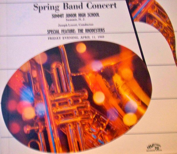 Spring Band Concert April 1969 Album Cover (photo courtesy of Joseph Loreti/Facebook) 